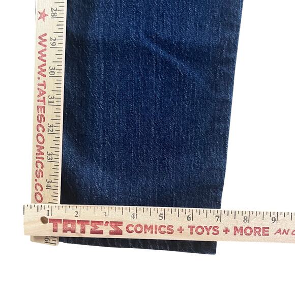 Levi’s Premium 501 Original Fit Button Fly Dark Wash Denim Jeans Women 30x26 - Picture 4 of 13